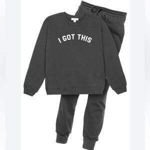 Sub_urban Riot I got This Sweatshirt + Classic Sweats Set in Thunderstorm M NWT